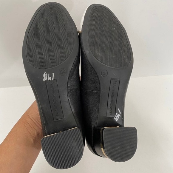 Isaac Mizrahi Live Women's 6M Imkake Black White Cap Toe Pumps Heels - Picture 7 of 7